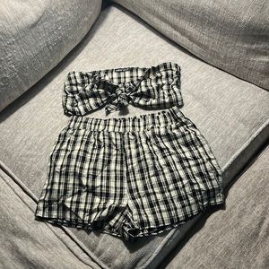 Shien Concord Set ( gingham/ size: 8/10)